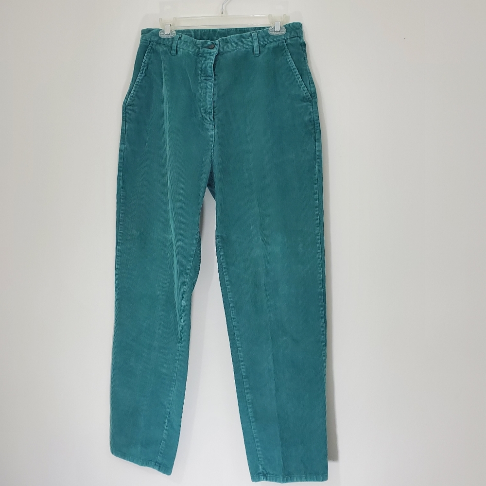 Woolrich Vintage Green Corduroy Pants, Size 12